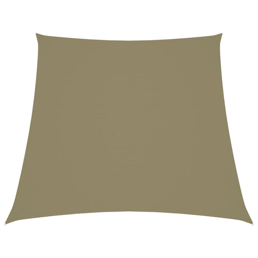 vidaXL Sunshade Sail Oxford Fabric Trapezium 4/5x4 m Beige