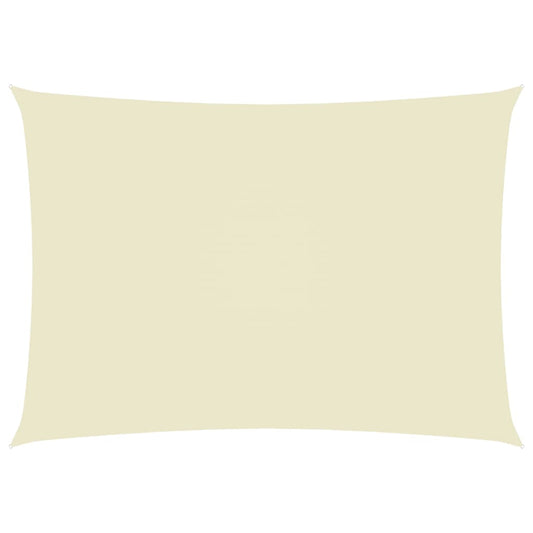 vidaXL Sunshade Sail Oxford Fabric Rectangular 2.5x5 m Cream