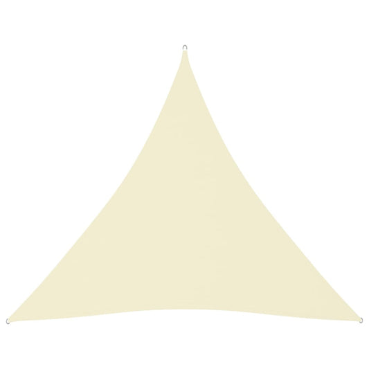 vidaXL Sunshade Sail Oxford Fabric Triangular 4.5x4.5x4.5 m Cream