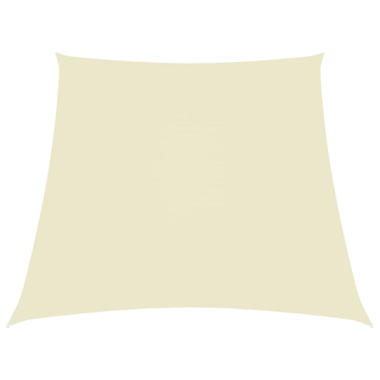 vidaXL Sunshade Sail Oxford Fabric Trapezium 4/5x4 m Cream