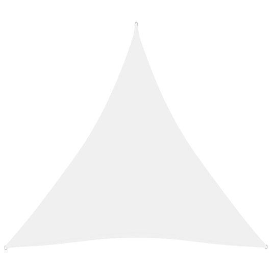 vidaXL Sunshade Sail Oxford Fabric Triangular 3.6x3.6x3.6 m White