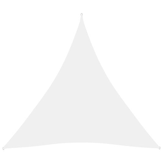 vidaXL Sunshade Sail Oxford Fabric Triangular 4x4x4 m White