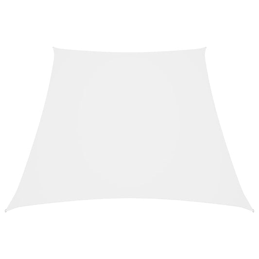 vidaXL Sunshade Sail Oxford Fabric Trapezium 4/5x4 m White