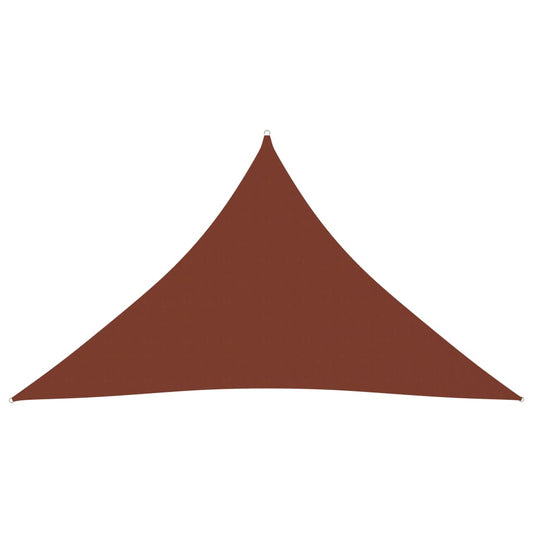 vidaXL Sunshade Sail Oxford Fabric Triangular 5x5x6 m Terracotta