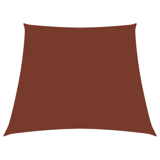 vidaXL Sunshade Sail Oxford Fabric Trapezium 3/5x4 m Terracotta