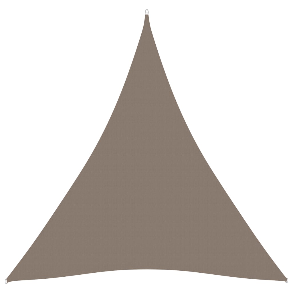 vidaXL Sunshade Sail Oxford Fabric Triangular 4x4x4 m Taupe