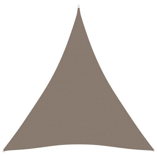 vidaXL Sunshade Sail Oxford Fabric Triangular 4x4x4 m Taupe