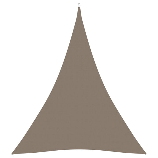 vidaXL Sunshade Sail Oxford Fabric Triangular 5x7x7 m Taupe