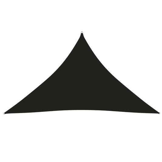vidaXL Sunshade Sail Oxford Fabric Triangular 2.5x2.5x3.5 m Black