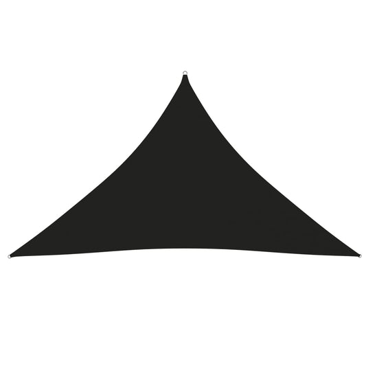 vidaXL Sunshade Sail Oxford Fabric Triangular 5x5x6 m Black