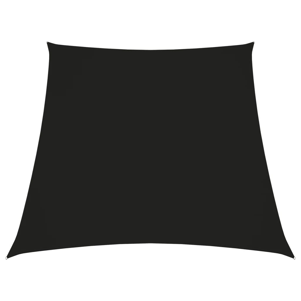 vidaXL Sunshade Sail Oxford Fabric Trapezium 3/5x4 m Black