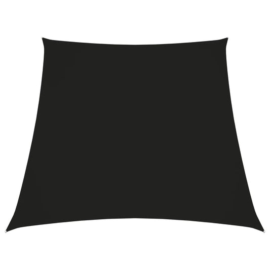 vidaXL Sunshade Sail Oxford Fabric Trapezium 3/5x4 m Black