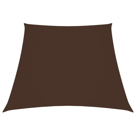 vidaXL Sunshade Sail Oxford Fabric Trapezium 3/5x4 m Brown