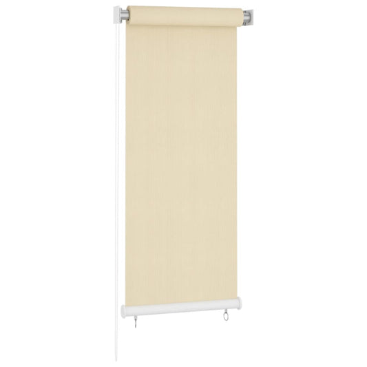 vidaXL Outdoor Roller Blind Cream 60x140 cm HDPE