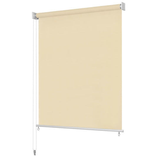 vidaXL Outdoor Roller Blind Cream 80x230 cm HDPE