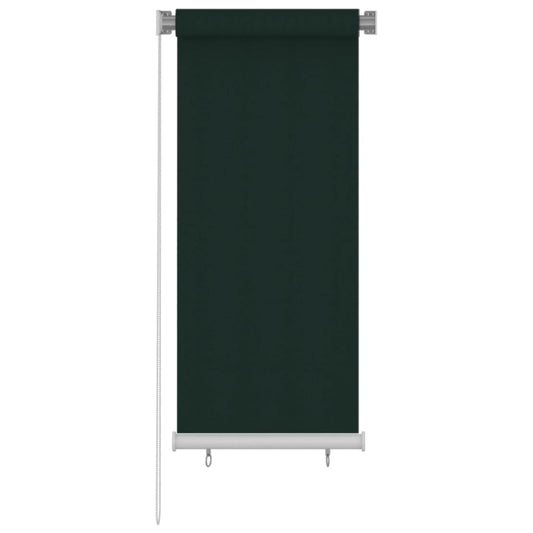 vidaXL Outdoor Roller Blind 60x140 cm Dark Green HDPE