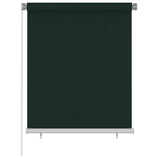 vidaXL Outdoor Roller Blind 120x140 cm Dark Green HDPE