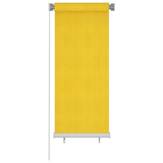 vidaXL Outdoor Roller Blind 60x140 cm Yellow HDPE