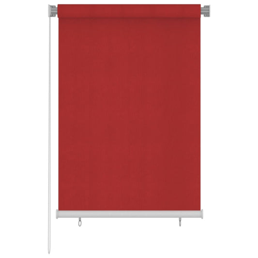 vidaXL Outdoor Roller Blind 100x140 cm Red HDPE