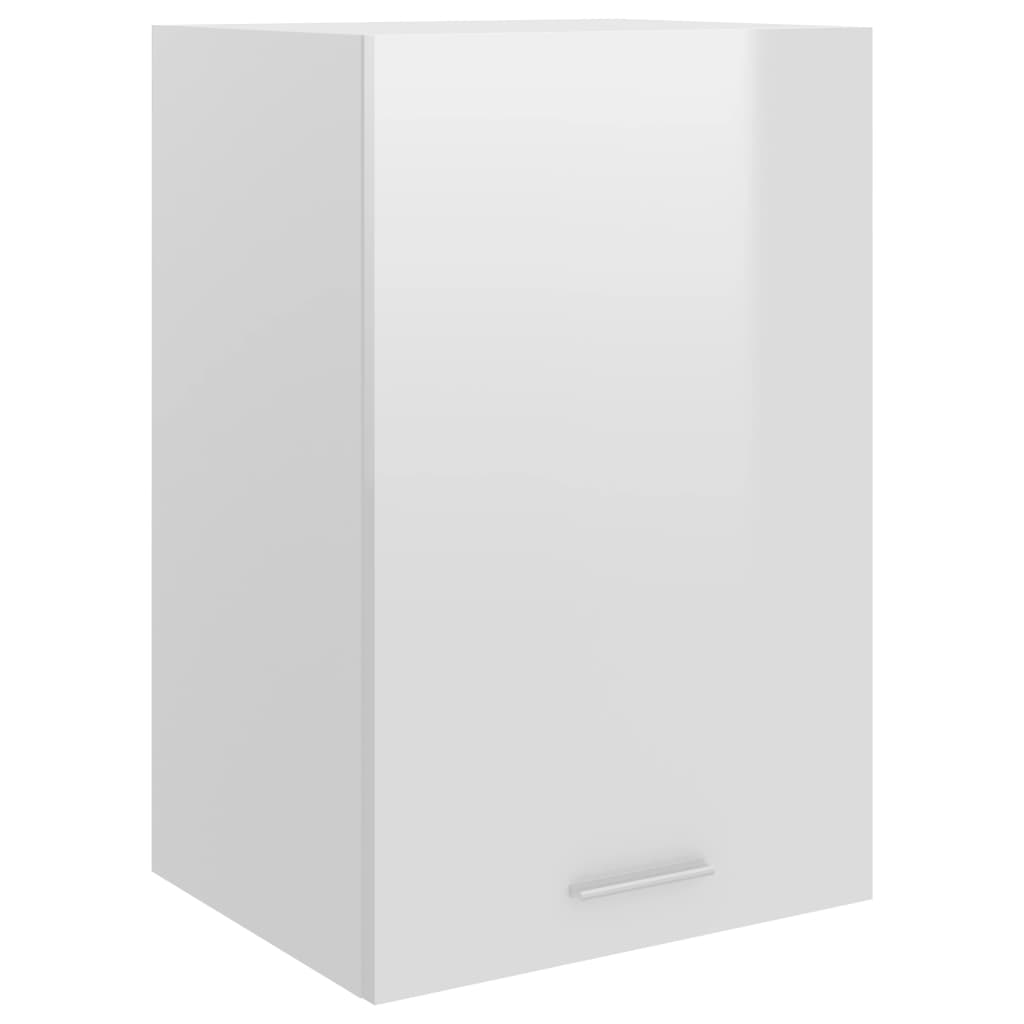 vidaXL Hanging Cabinet High Gloss White 39.5x31x60 cm Engineered Wood
