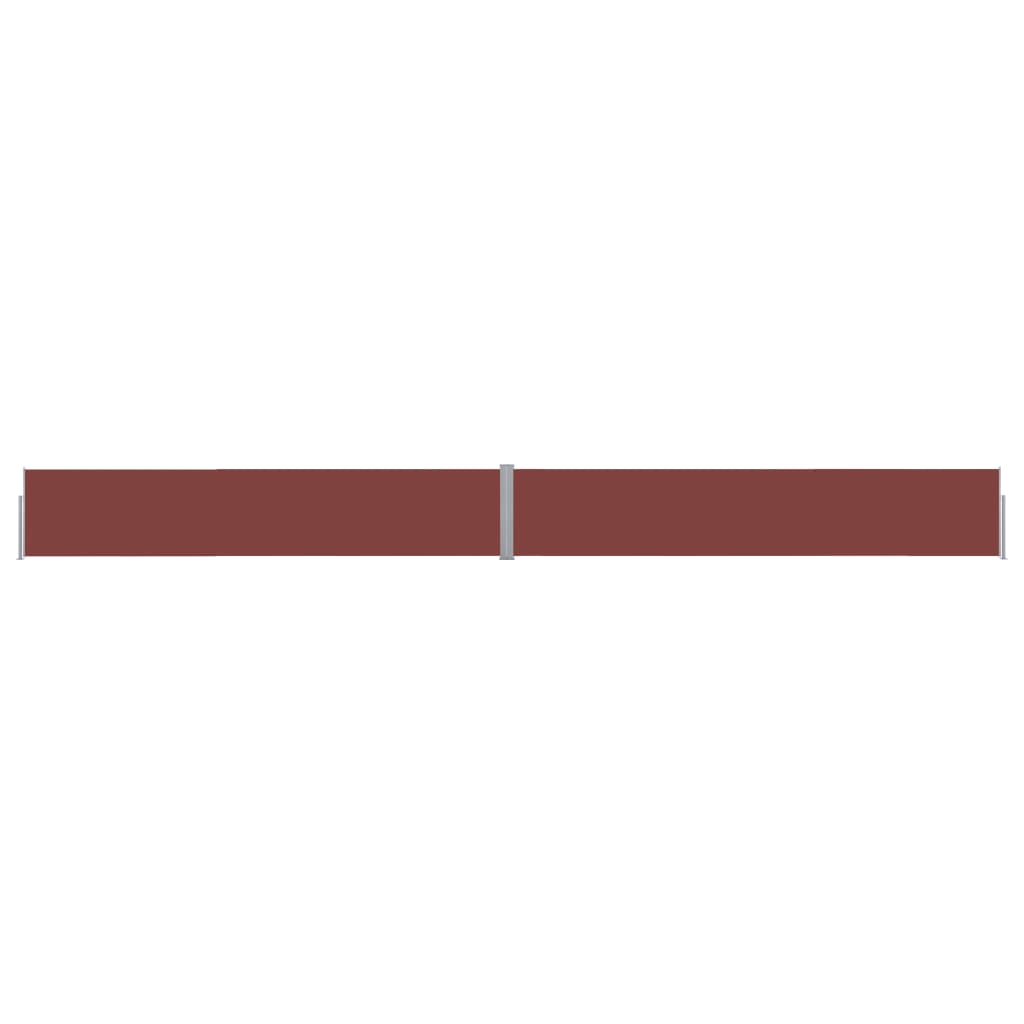 vidaXL Patio Retractable Side Awning 140x1200 cm Brown