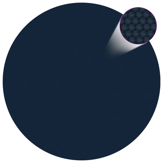 vidaXL Floating PE Solar Pool Film 527 cm Black and Blue