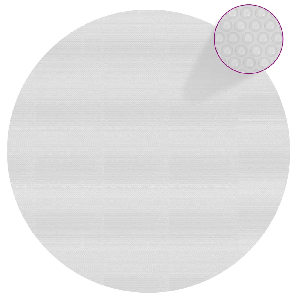 vidaXL Floating PE Solar Pool Film 488 cm Grey
