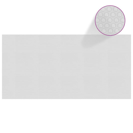 vidaXL Floating PE Solar Pool Film 488x244 cm Grey