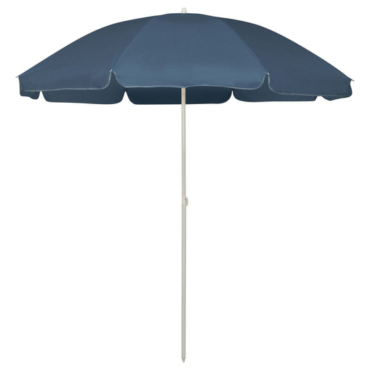 vidaXL Beach Umbrella Blue 240 cm