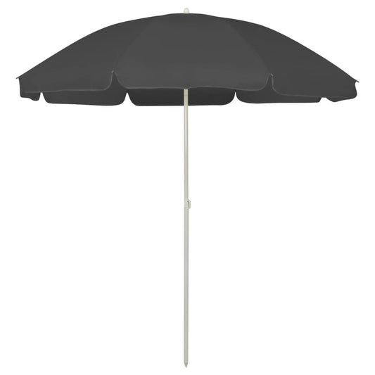 vidaXL Beach Umbrella Anthracite 240 cm