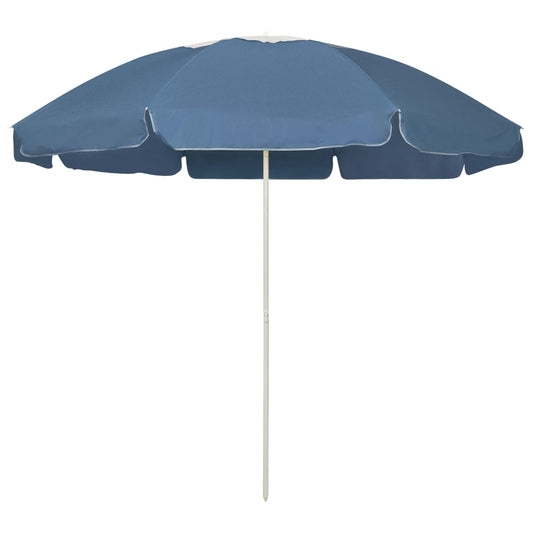 vidaXL Beach Umbrella Blue 240 cm