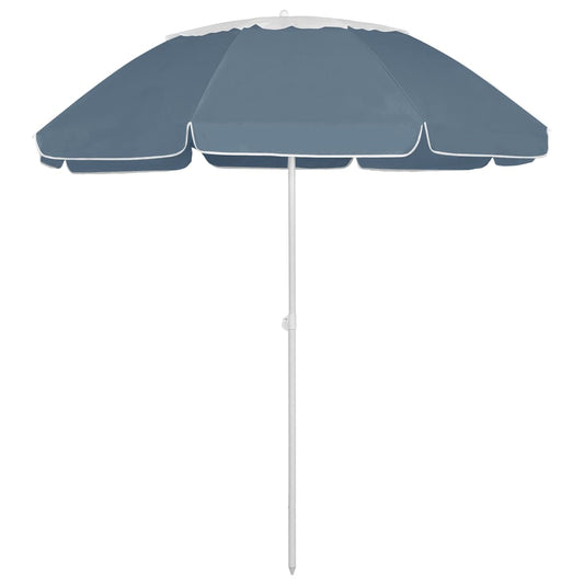 vidaXL Beach Umbrella Blue 300 cm