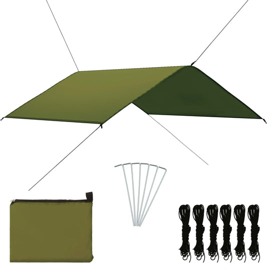 vidaXL Outdoor Tarp 4x4 m Green