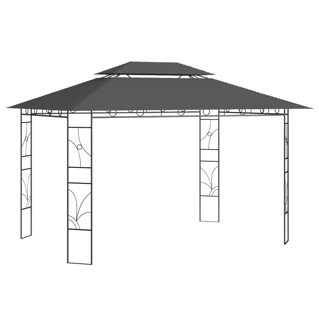 vidaXL Gazebo 4x3x2.7 m Anthracite 160 g/må_