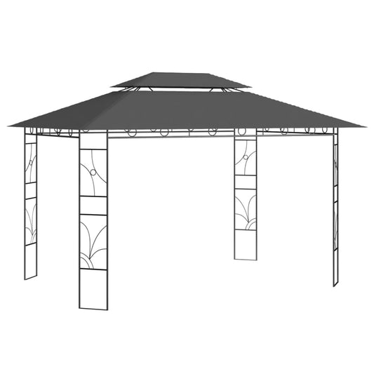vidaXL Gazebo 4x3x2.7 m Anthracite 160 g/må_