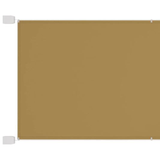 vidaXL Vertical Awning Beige 100x360 cm Oxford Fabric