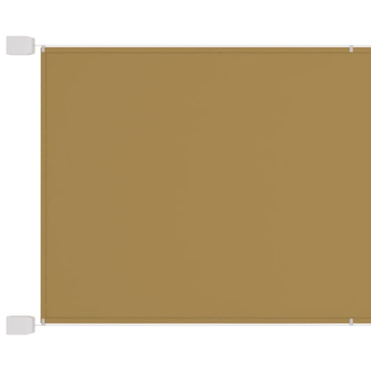 vidaXL Vertical Awning Beige 100x1200 cm Oxford Fabric