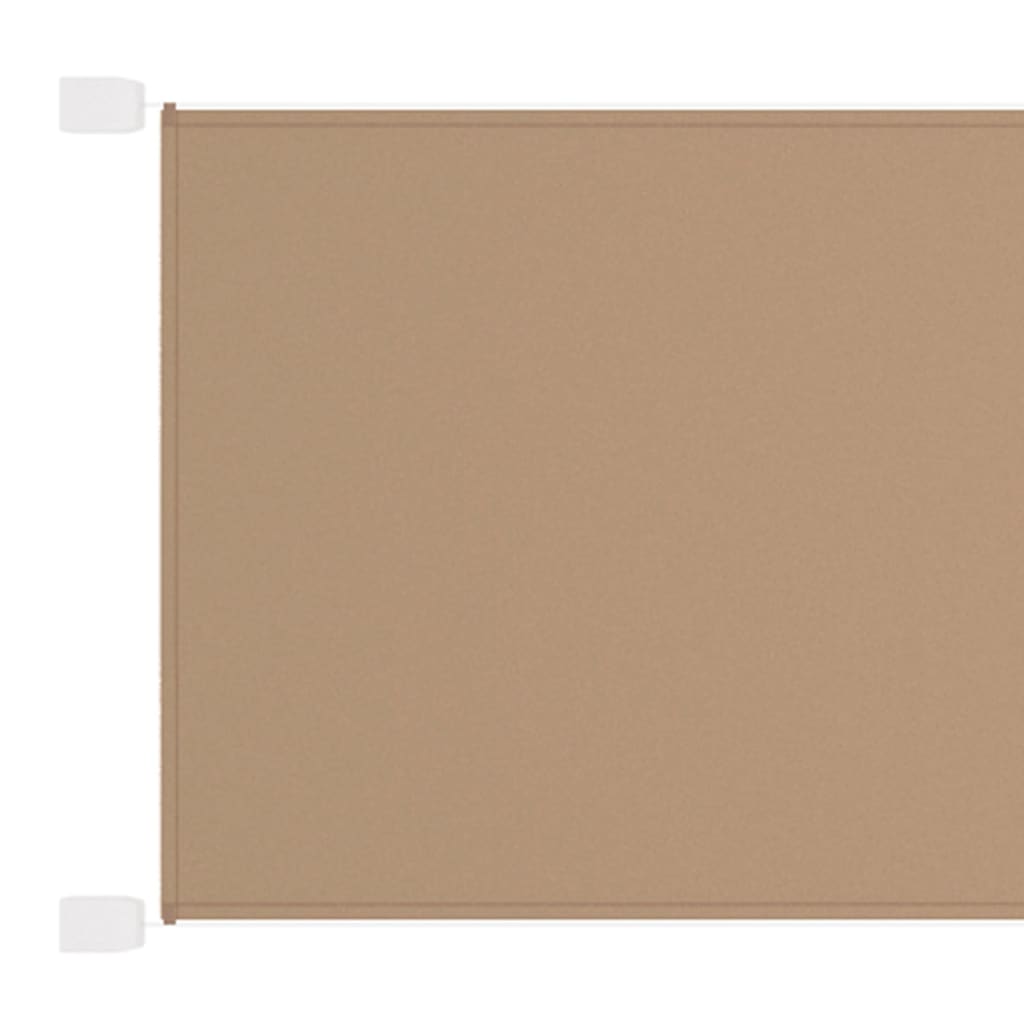 vidaXL Vertical Awning Taupe 60x600 cm Oxford Fabric