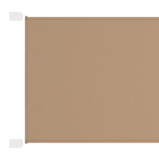 vidaXL Vertical Awning Taupe 100x360 cm Oxford Fabric