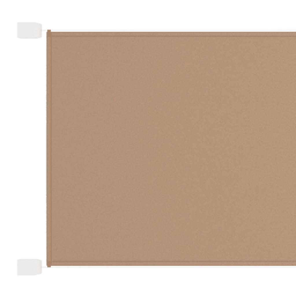 vidaXL Vertical Awning Taupe 100x1200 cm Oxford Fabric