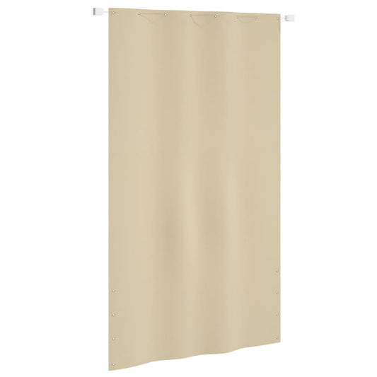 vidaXL Balcony Screen Beige 140x240 cm Oxford Fabric