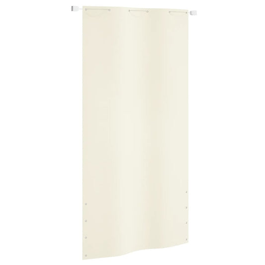 vidaXL Balcony Screen Cream 120x240 cm Oxford Fabric
