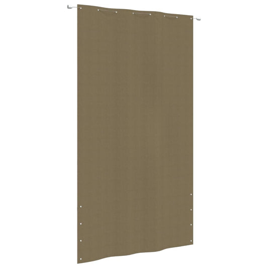 vidaXL Balcony Screen Taupe 160x240 cm Oxford Fabric