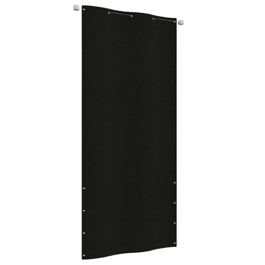 vidaXL Balcony Screen Black 100x240 cm Oxford Fabric