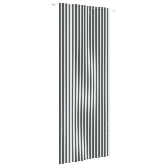 vidaXL Balcony Screen Anthracite and White 80x240 cm Oxford Fabric