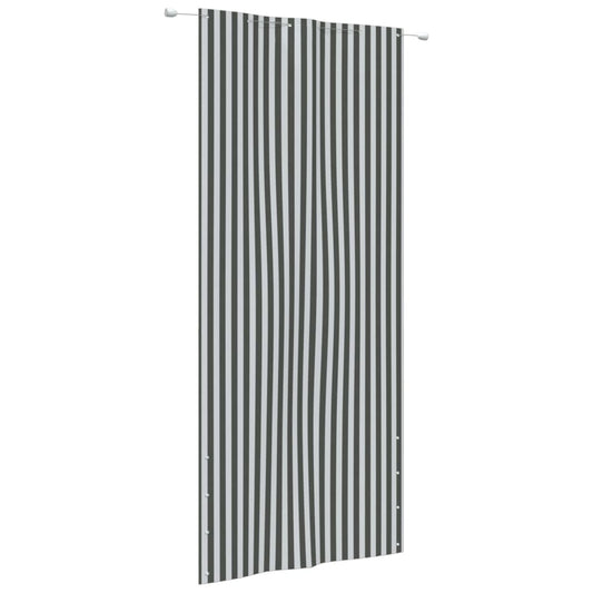 vidaXL Balcony Screen Anthracite and White 120x240 cm Oxford Fabric