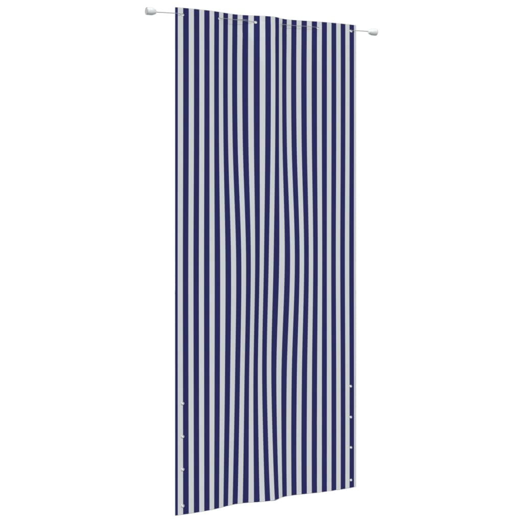 vidaXL Balcony Screen Blue and White 120x240 cm Oxford Fabric