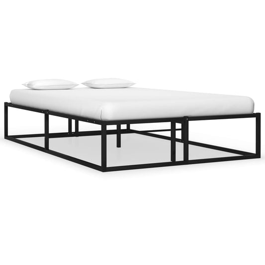 vidaXL Bed Frame Black Metal 120x200 cm