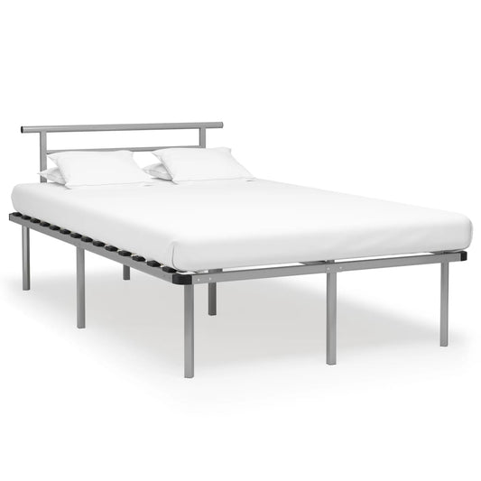 vidaXL Bed Frame Grey Metal 120x200 cm