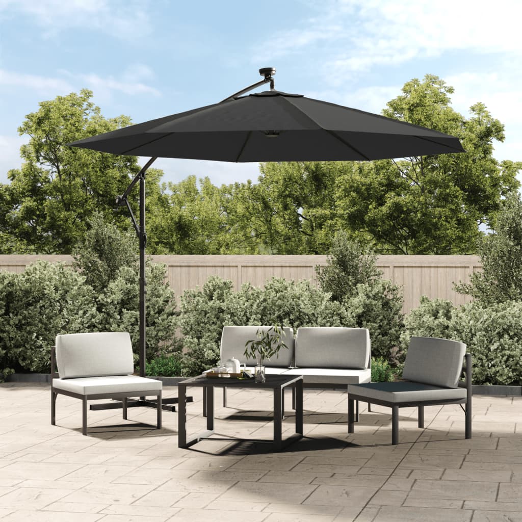 vidaXL Replacement Fabric for Cantilever Umbrella Anthracite 350 cm